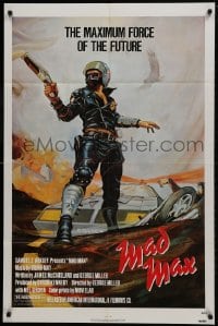 1r512 MAD MAX 1sh R1983 art of wasteland cop Mel Gibson, George Miller Australian action classic!