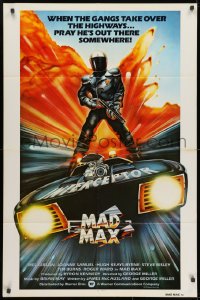1r513 MAD MAX int'l 1sh 1980 George Miller post-apocalyptic classic, art of Mel Gibson by Hamagami!