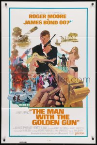1r514 MAN WITH THE GOLDEN GUN East Hemi int'l 1sh 1974 Roger Moore as James Bond by Robert McGinnis!