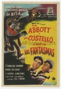 1r045 ABBOTT & COSTELLO MEET FRANKENSTEIN Spanish herald 1950 Wolfman & Dracula after Bud & Lou!
