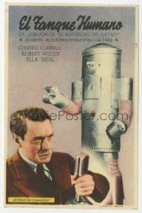 1r067 MYSTERIOUS DOCTOR SATAN part 2 Spanish herald 1943 different image with funky robot, serial!