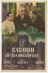 1r080 YOU'LL FIND OUT white title Spanish herald 1942 Boris Karloff, Peter Lorre & Kyser, different!