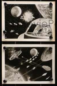 1r029 BATTLE IN OUTER SPACE 6 Japanese 5x7 stills 1960 Uchu Daisenso, space declares war on Earth!