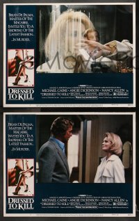 1r342 DRESSED TO KILL 8 LCs 1980 Brian De Palma, Angie Dickinson, Michael Caine, complete set!