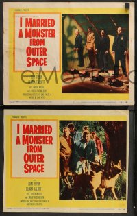 1r357 I MARRIED A MONSTER FROM OUTER SPACE 5 LCs 1958 Gloria Talbott & alien husband Tom Tryon!
