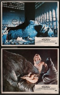 1r356 KING KONG 6 LCs 1976 great images of sexy Jessica Lange with the BIG Ape!