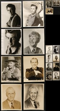 1s916 LOT OF 19 8X10 STILLS OF ACTOR PORTRAITS 1940s-1960s great images of supporting men!
