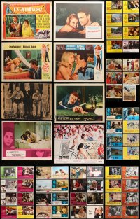 1s386 LOT OF 78 LOBBY CARDS 1960s-1970s incomplete sets from a variety of different movies!