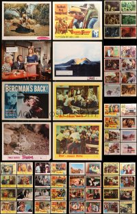 1s392 LOT OF 62 LOBBY CARDS 1950s-1960s incomplete sets from a variety of different movies!
