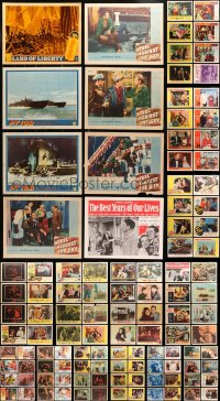 1s353 LOT OF 138 LOBBY CARDS 1940s-1960s incomplete sets from a variety of different movies!