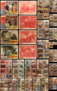 1s326 LOT OF 275 LOBBY CARDS 1940s-1960s incomplete sets from a variety of different movies!