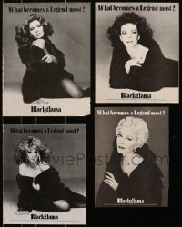 1s081 LOT OF 4 BLACKGLAMA MAGAZINE ADS 1980s Hollywood leading ladies advertising mink fur coats!