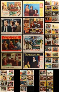 1s397 LOT OF 55 1950S LOBBY CARDS 1950s great scenes from a variety of different movies!