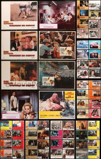 1s361 LOT OF 111 LOBBY CARDS 1960s-1980s incomplete sets from a variety of different movies!