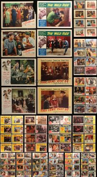 1s349 LOT OF 152 LOBBY CARDS 1940s-1960s incomplete sets from a variety of different movies!