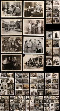 1s769 LOT OF 174 DISCOLORED 8X10 STILLS 1940s great scenes from a variety of different movies!