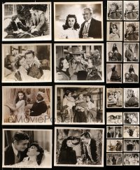 1s903 LOT OF 26 GONE WITH THE WIND 1940S RE-RELEASE 8X10 STILLS R1940s Clark Gable, Vivien Leigh