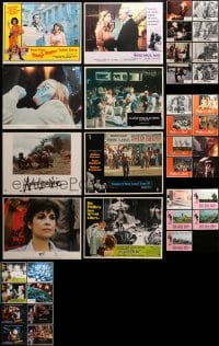 1s411 LOT OF 45 LOBBY CARDS 1960s-1980s incomplete sets from a variety of different movies!