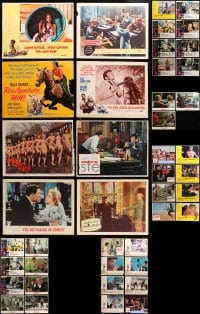 1s393 LOT OF 59 LOBBY CARDS 1960s-1970s incomplete sets from a variety of different movies!