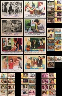 1s402 LOT OF 51 LOBBY CARDS 1950s-1960s incomplete sets from a variety of different movies!