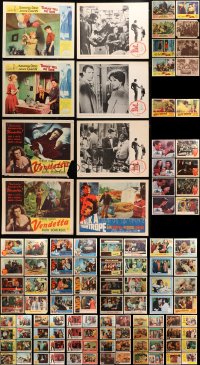 1s358 LOT OF 122 LOBBY CARDS 1950s-1960s incomplete sets from a variety of different movies!