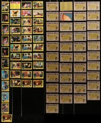1s682 LOT OF 41 GREMLINS TRADING CARDS 1984 scenes from the movie with info on the back!