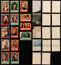 1s677 LOT OF 14 CHARLIE'S ANGELS TRADING CARDS AND STICKERS 1977 Farrah Fawcett, Cheryl Ladd!