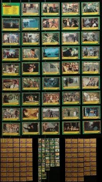 1s686 LOT OF 85 RAIDERS OF THE LOST ARK TRADING CARDS 1981 scenes from the movie + info on back!