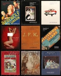 1s281 LOT OF 9 BUTTERFIELDS AUCTION CATALOGS 1990s-2000s movie posters & other cool collectibles!