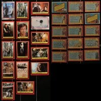 1s678 LOT OF 15 RETURN OF THE JEDI AND EMPIRE STRIKES BACK TRADING CARDS 1980s movie scenes + info!