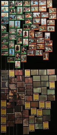 1s683 LOT OF 63 STAR WARS TRADING CARDS 1977 movei scenes with puzzle pieces & info on the back!