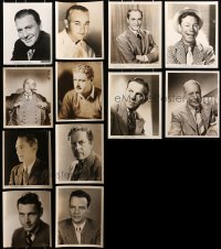 1s940 LOT OF 12 1930S-1940S 8X10 PORTRAIT STILLS OF MALE STARS 1930s leading & supporting men!