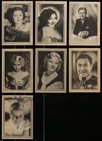 1s742 LOT OF 7 1930S MGM 5X7 FAN PHOTOS 1930s great portraits with facsimile signatures!