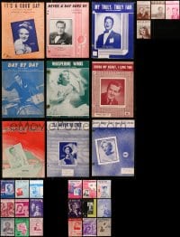 1s130 LOT OF 31 SHEET MUSIC 1930s-1950s great songs from a variety of singers!
