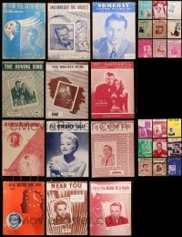 1s129 LOT OF 30 SHEET MUSIC 1930s-1950s great songs from a variety of singers!
