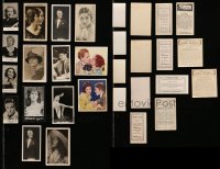 1s693 LOT OF 15 ENGLISH CIGARETTE CARDS 1920s-1930s great portraits of top actors & actresses!