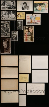 1s715 LOT OF 11 MISCELLANEOUS ITEMS 1910s-1980s great portraits of movie stars & more!