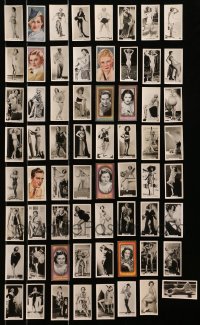 1s711 LOT OF 64 CARRERAS ENGLISH CIGARETTE CARDS 1930s beautiful women in sexy outfits!