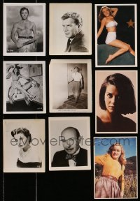 1s674 LOT OF 9 POSTCARDS AND PHOTOS 1940s-1980s great portraits including Marilyn Monroe!