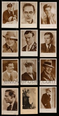 1s616 LOT OF 12 GERMAN ROSS POSTCARDS OF MALE STARS 1920s-1930s great portraits of actors!