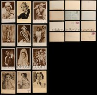1s615 LOT OF 12 GERMAN ROSS POSTCARDS OF FEMALE STARS 1920s-1930s great portraits of actresses!
