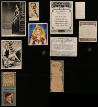 1s707 LOT OF 5 ENGLISH CIGARETTE CARDS AND PHOTOS 1930s great portraits of movie stars!