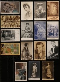 1s632 LOT OF 16 POSTCARDS 1910s-1930s a variety of great movie star images!