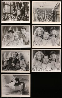 1s954 LOT OF 7 R50S KING KONG 8X10 STILLS R1950s artwork, special effects + cast portraits!