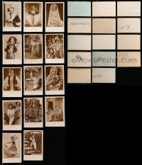 1s617 LOT OF 14 DOLORES DEL RIO GERMAN ROSS POSTCARDS 1920s great portraits of the pretty star!