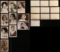 1s624 LOT OF 10 ENGLISH POSTCARDS 1930s-1940s great portraits of beautiful actresses!