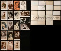 1s637 LOT OF 19 POSTCARDS 1920s-1930s mostly portraits of beautiful actresses!