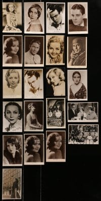 1s746 LOT OF 21 DELUXE PHOTOS 1930s-1940s great portraits of Hollywood leading men & women!