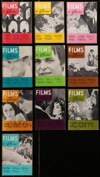 1s168 LOT OF 10 1968 FILMS IN REVIEW MOVIE MAGAZINES 1968 great images & articles!