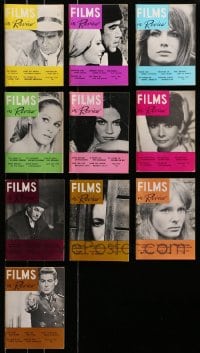 1s167 LOT OF 10 1967 FILMS IN REVIEW MOVIE MAGAZINES 1967 great images & articles!